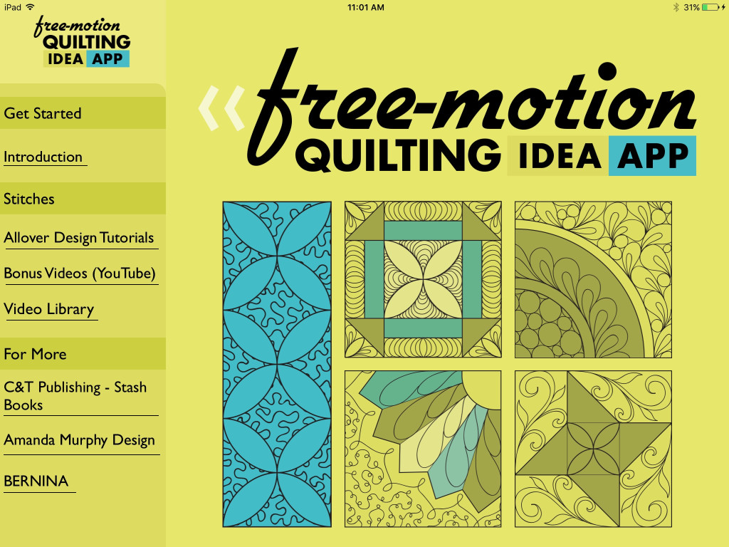 The FreeMotion Quilting Idea App! Amanda’s blog