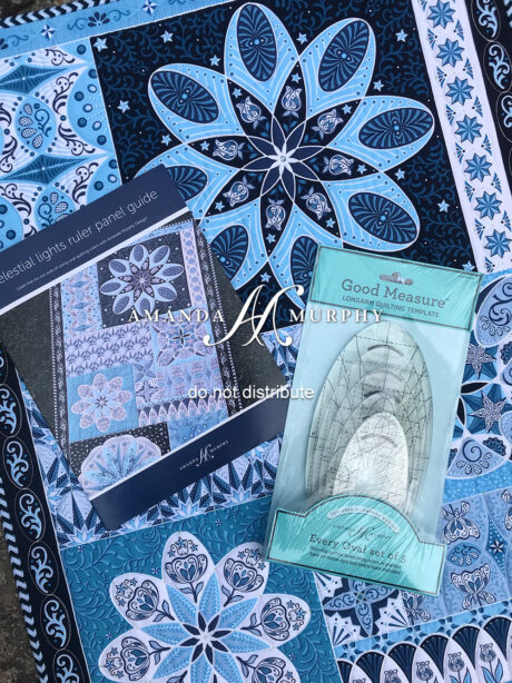 Celestial Lights Blue Ruler Panel Bundle with Oval Rulers