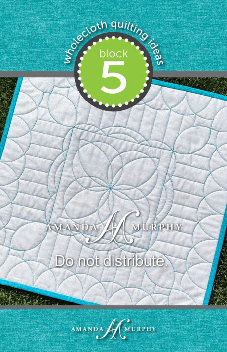 Wholecloth Quilting Ideas: Block 5