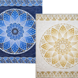 Moonlight Serenade Quilt Blue and Cream